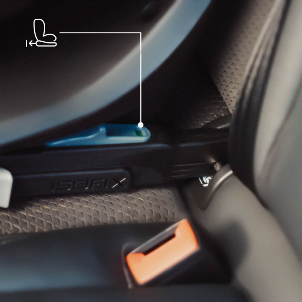KINDERKRAFT Scaun auto I-Guard Airflow Grey 40-105 cm cu rotatie 360 indicatori de instalare sistem isofix si picior de sprijin