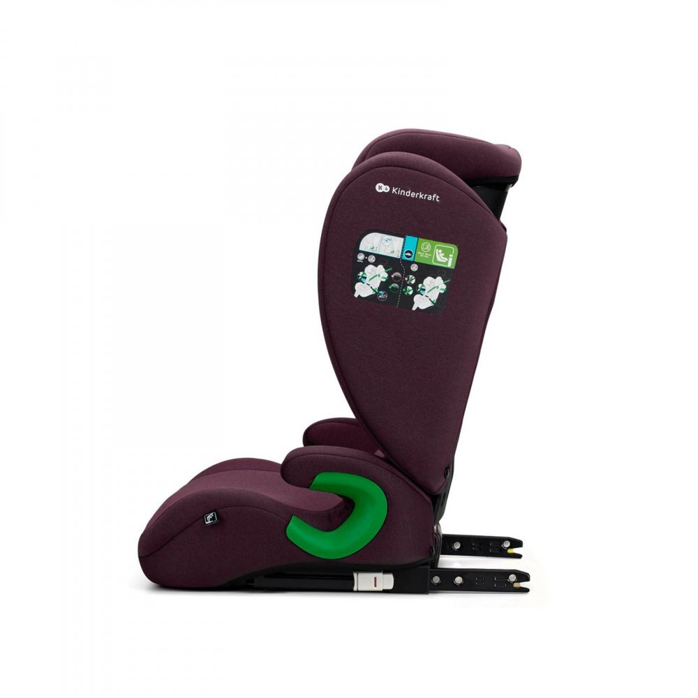 KINDERKRAFT Scaun auto Junior Fix 2 i-size 100-150 cm Cherry Pearl