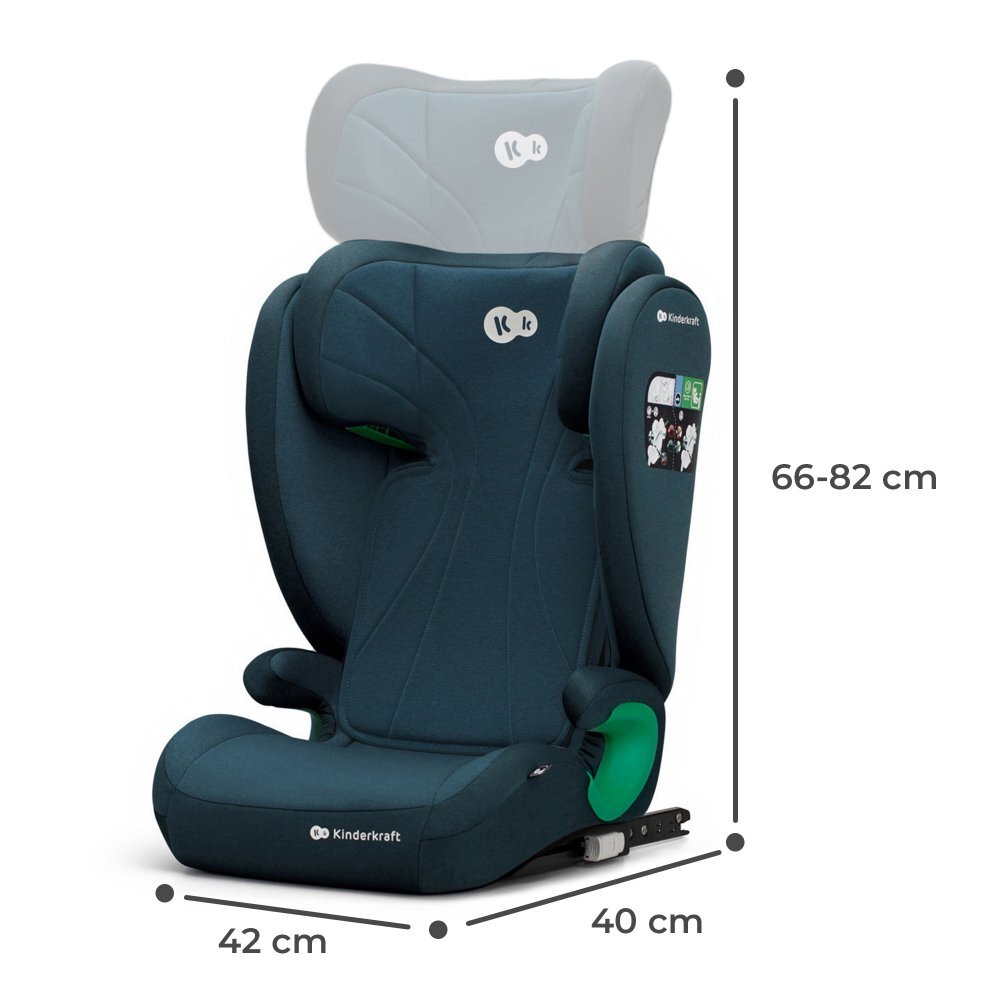 KINDERKRAFT Scaun auto Junior Fix 2 i-size 100-150 cm harbour blue
