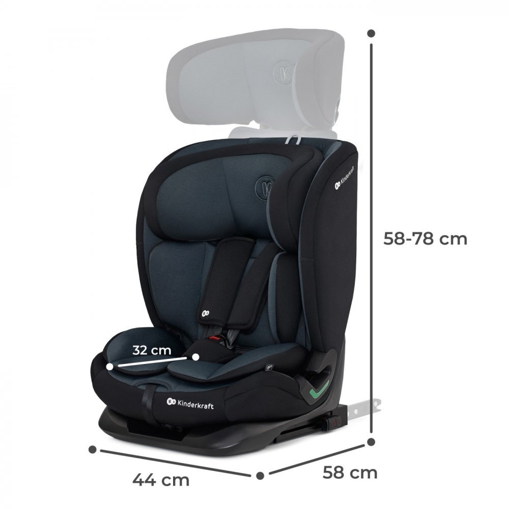 KINDERKRAFT Scaun auto Oneto3 i-size cu isofix 76-150 cm graphite black
