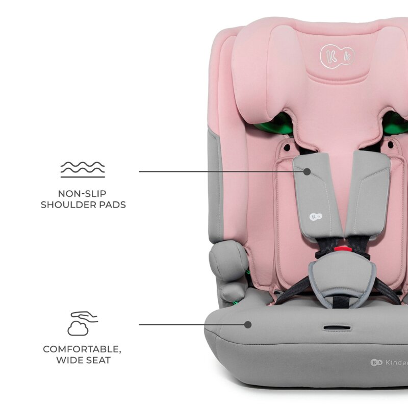 KINDERKRAFT Scaun auto pentru copii Comfy Pink 75-150 cm i-size tetiera reglabila SPS spatar reglabil si detasabil