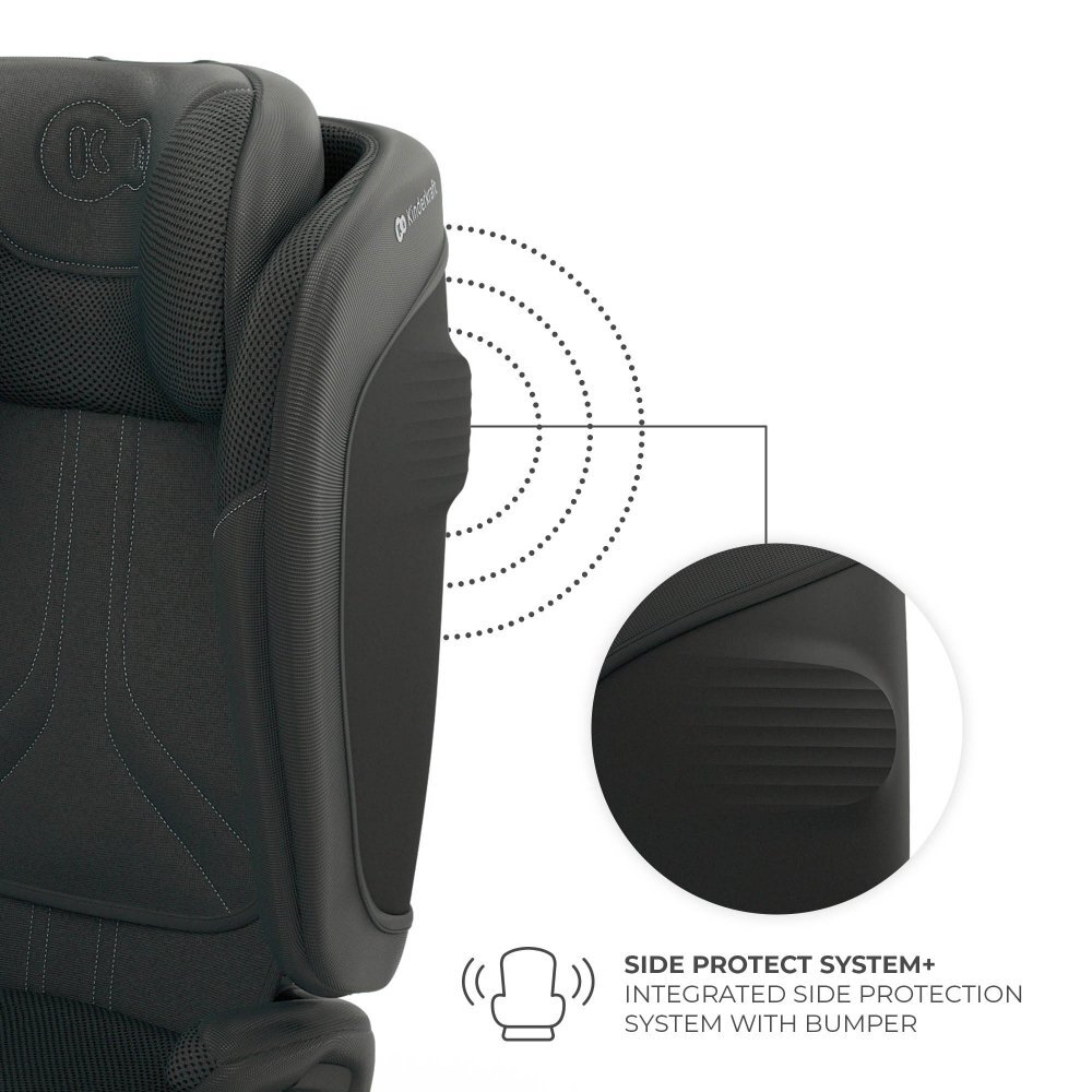 KINDERKRAFT Scaun auto pentru copii Unity2 Black 100-150 cm pliabil i-size spatar reglabil tetiera ajustabila