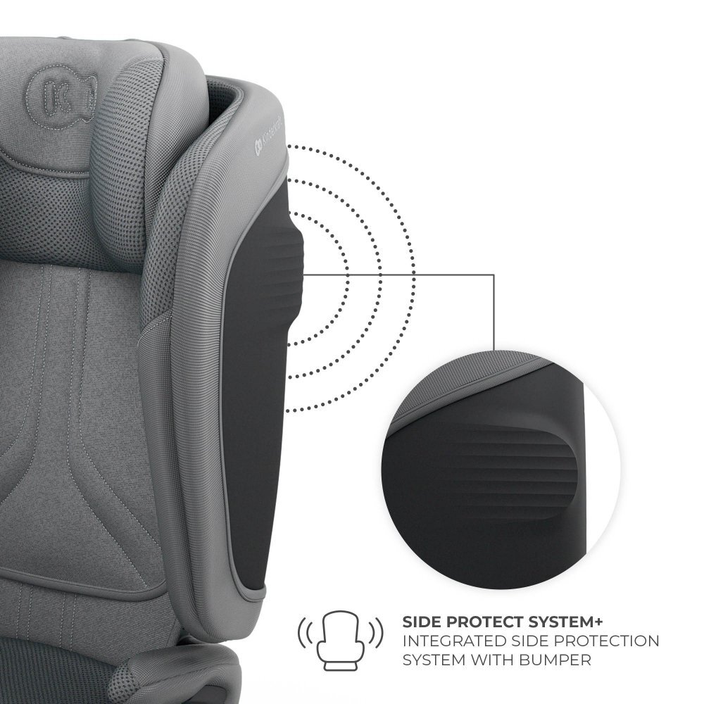 KINDERKRAFT Scaun auto pentru copii Unity2 Grey 100-150 cm pliabil i-size spatar reglabil tetiera ajustabila