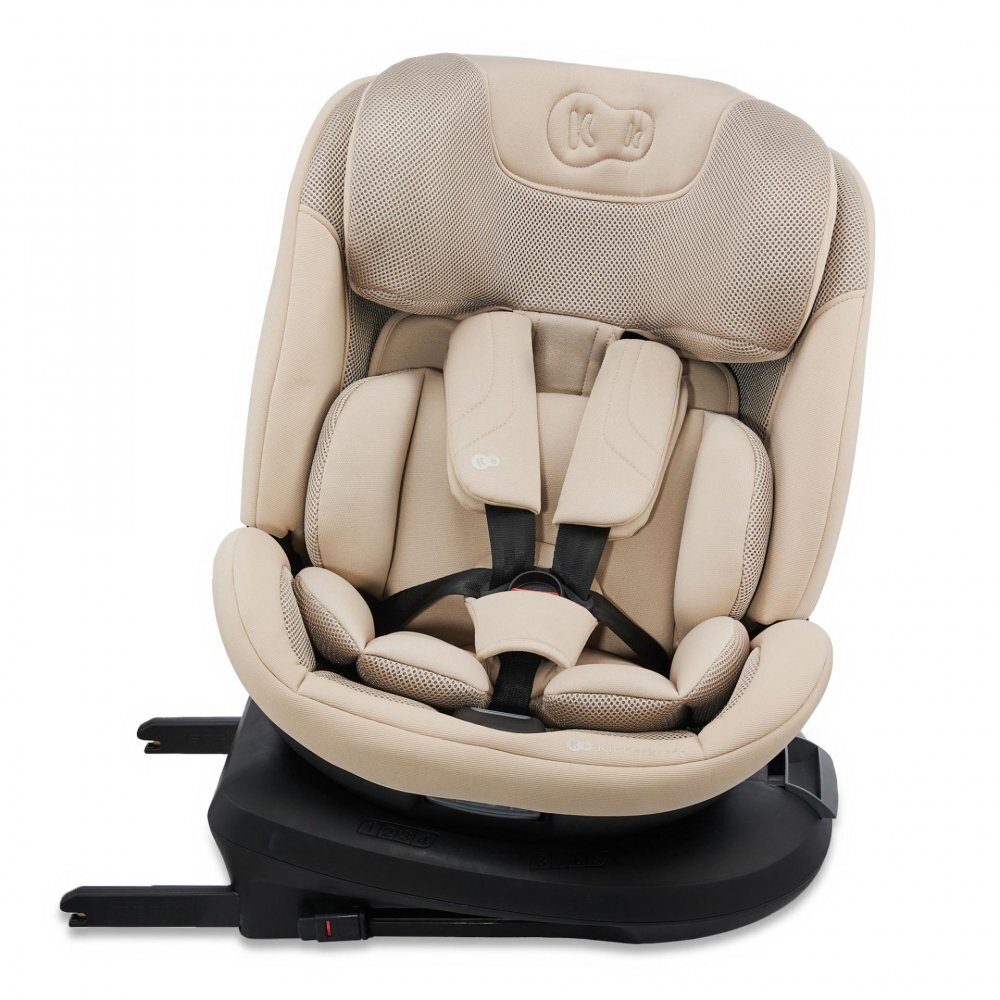 KINDERKRAFT Scaun auto XPedition 3 Beige i-Size 40-150 cm Isofix Top-Tether Sistem Easy Spin 360 Protectie SPS Spatar reglabil Insertie ergonomica