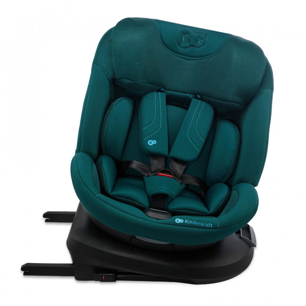 KINDERKRAFT Scaun auto XPedition 3 Green i-Size 40-150 cm Isofix Top-Tether Sistem Easy Spin 360 Protectie SPS Spatar reglabil Insertie ergonomica