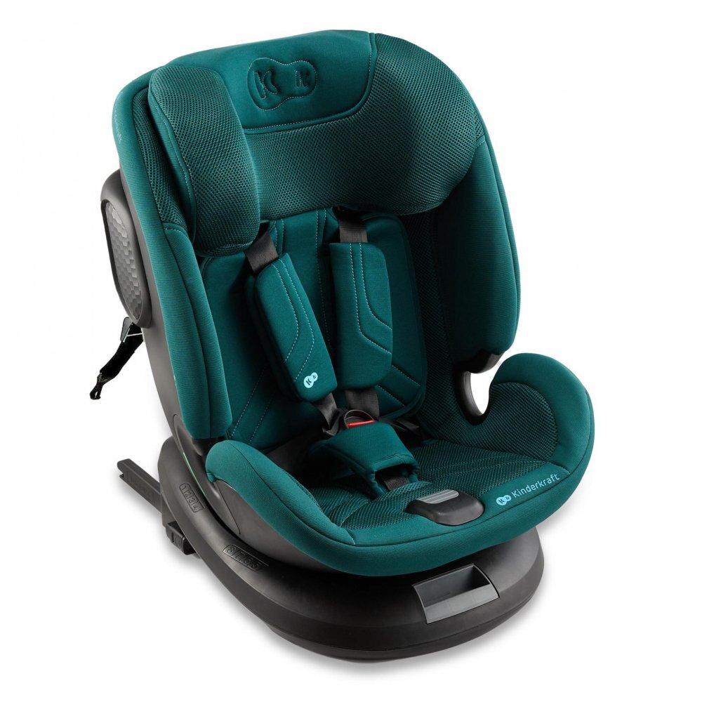 KINDERKRAFT Scaun auto XPedition 3 Green i-Size 40-150 cm Isofix Top-Tether Sistem Easy Spin 360 Protectie SPS Spatar reglabil Insertie ergonomica