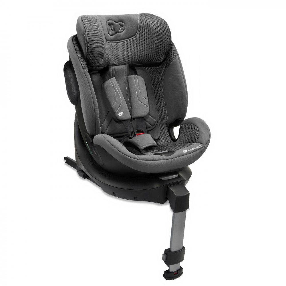 KINDERKRAFT Scaun auto Xrider 2 Grey i-size 40-150 cm rotativ spatar reglabil SPS tetiera ajustabila