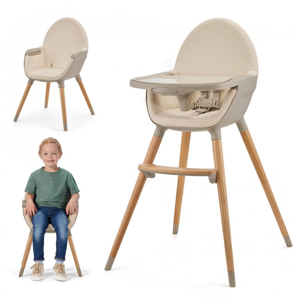 KINDERKRAFT Scaun de masa 2 in 1 Fini 2 Beige