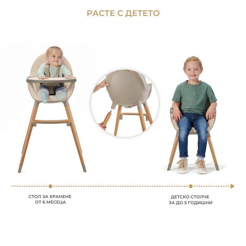 KINDERKRAFT Scaun de masa 2 in 1 Fini 2 Green