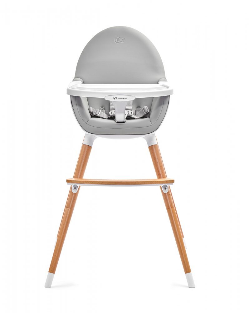 KINDERKRAFT Scaun de masa 2 in 1 Fini Grey