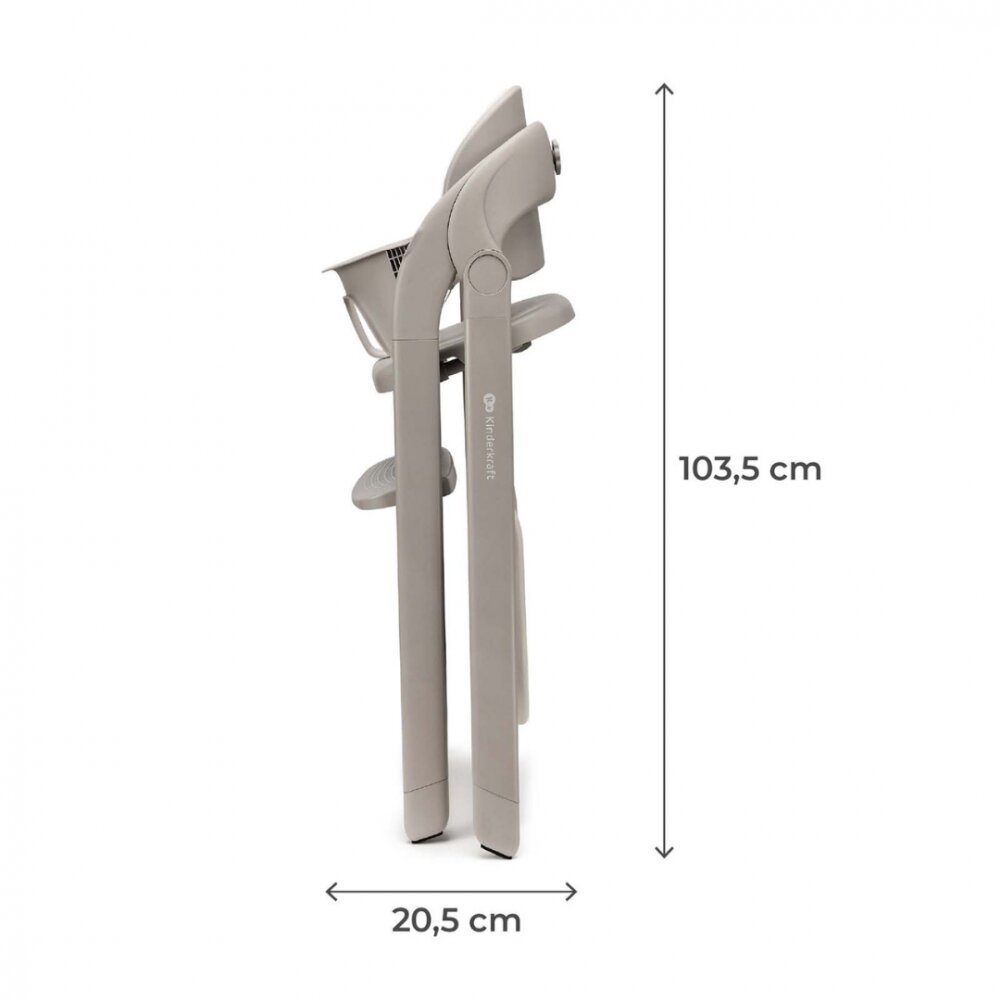 KINDERKRAFT Scaun de masa 2 in 1 pentru copii Tino Beige
