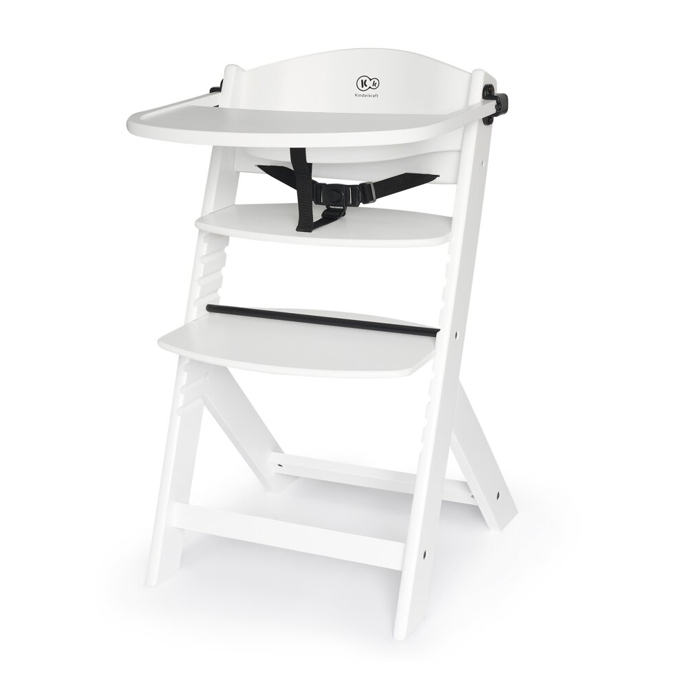 KINDERKRAFT Scaun de masa 3 in 1 Enock full white