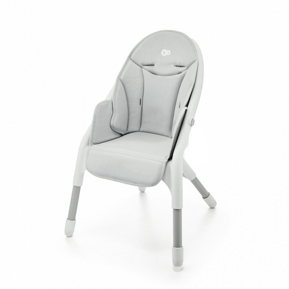 KINDERKRAFT Scaun de masa Dinnly Grey transformabil intr-un scaun inalt husa scaun PU pana la 15 kg