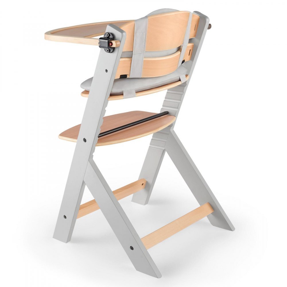KINDERKRAFT Scaun de masa Enock Grey 3 in 1 cu pernuta