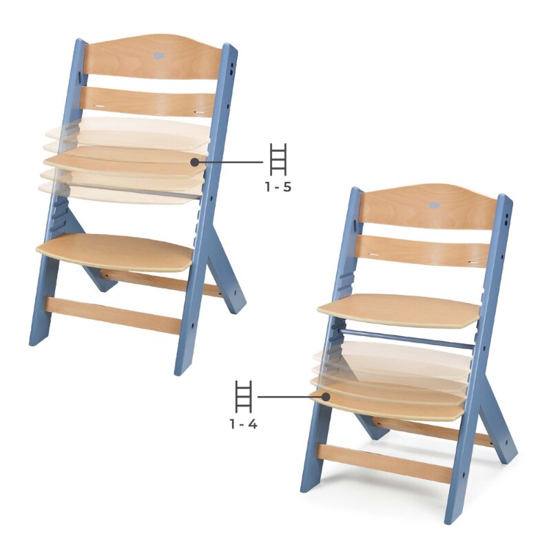 KINDERKRAFT Scaun de masa Enock Nordic Breeze 3 in 1 cu pernuta