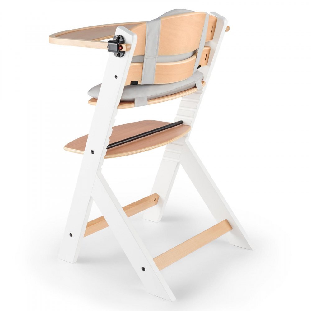 KINDERKRAFT Scaun de masa Enock White 3 in 1 cu pernuta