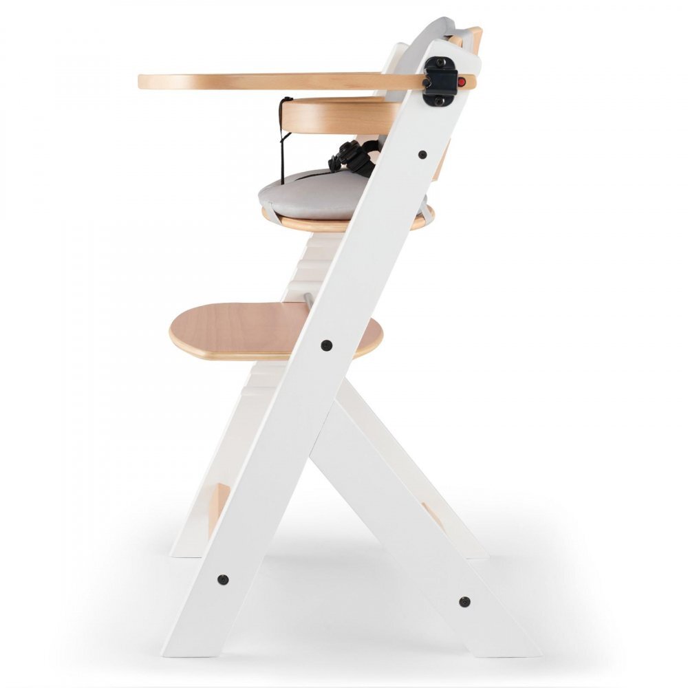 KINDERKRAFT Scaun de masa Enock White 3 in 1 cu pernuta
