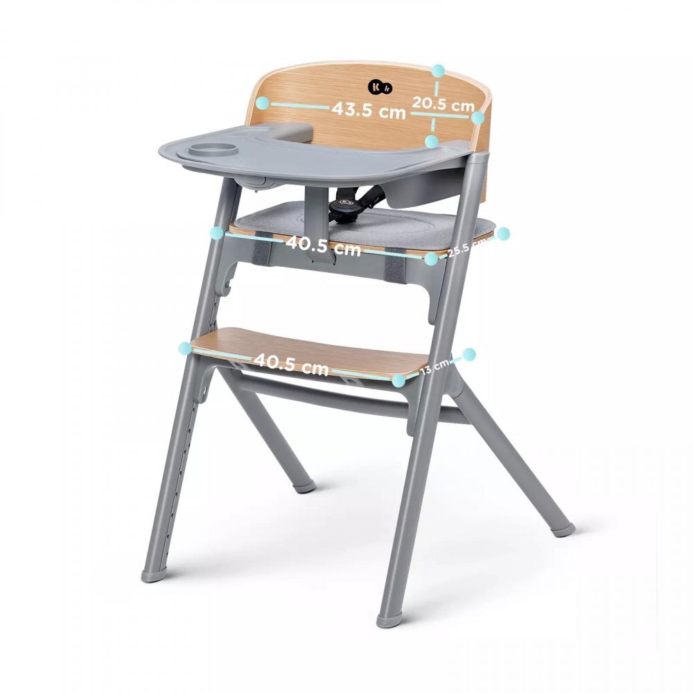 KINDERKRAFT Scaun de masa Livy wood + leagan Calmee