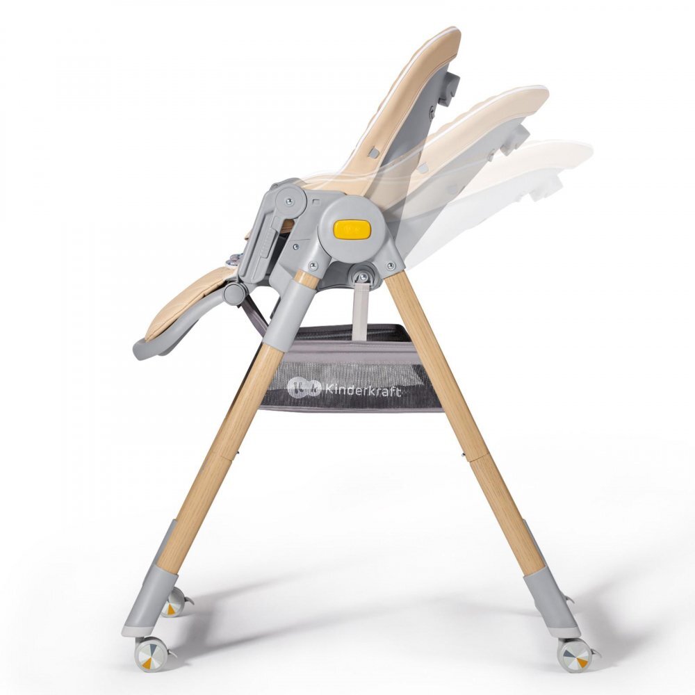 KINDERKRAFT Scaun de masa pentru copii 2 in 1 Lastree Wooden