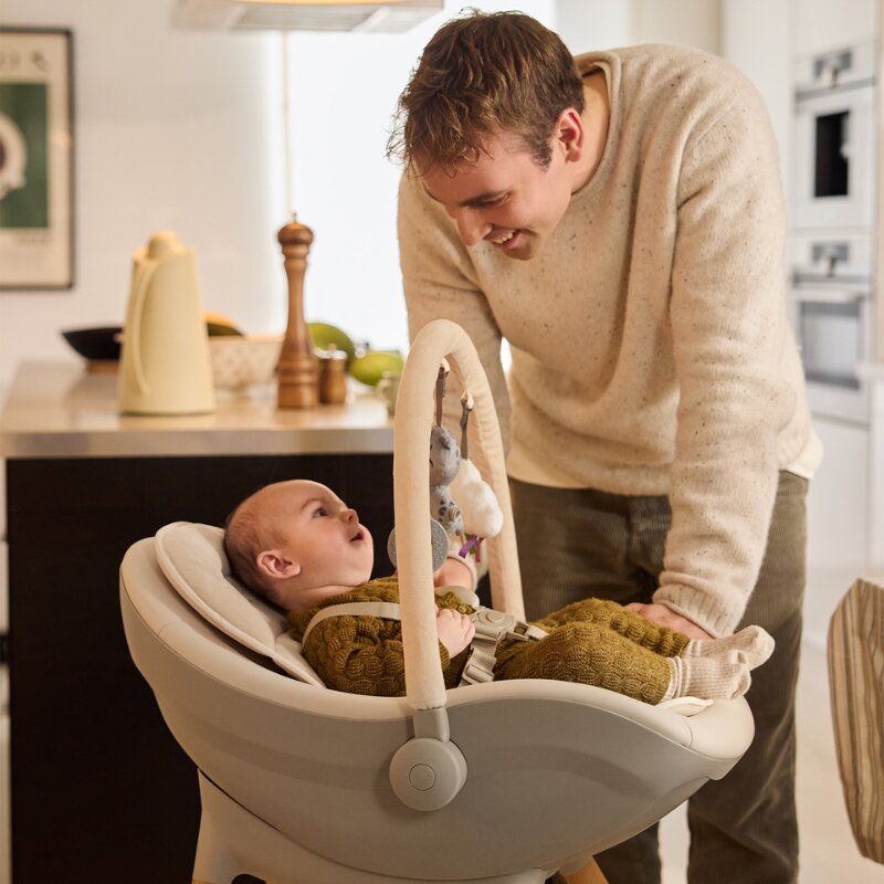 KINDERKRAFT Scaun de masa pentru copii 3 in 1 Fini Up Grey