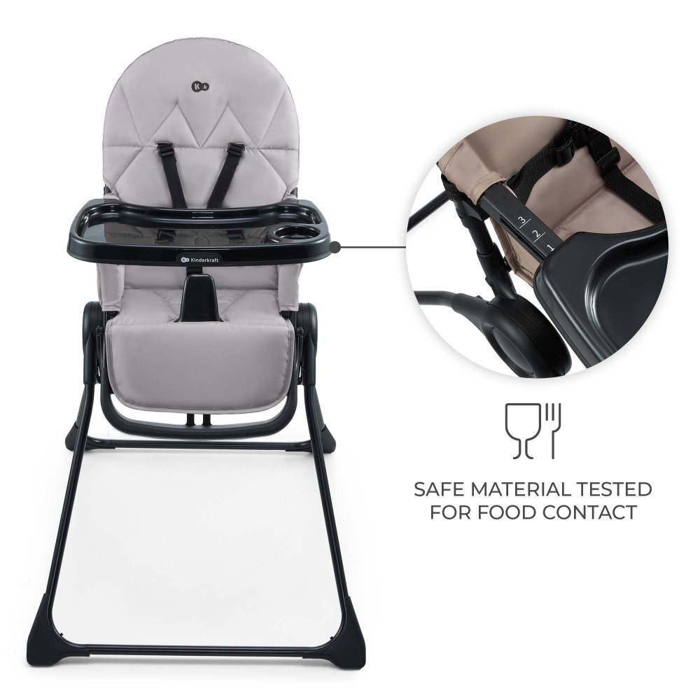 KINDERKRAFT Scaun de masa pentru copii Binci Grey