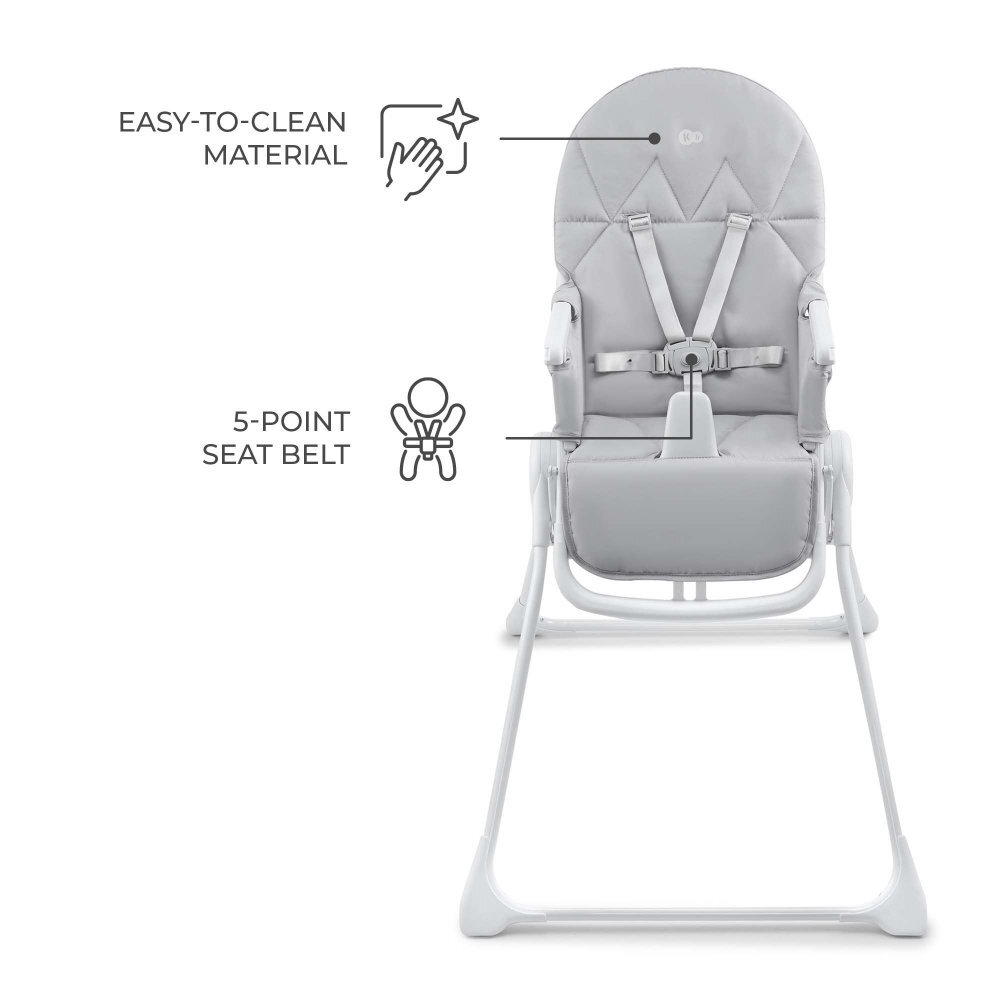 KINDERKRAFT Scaun de masa pentru copii Binci Light Grey