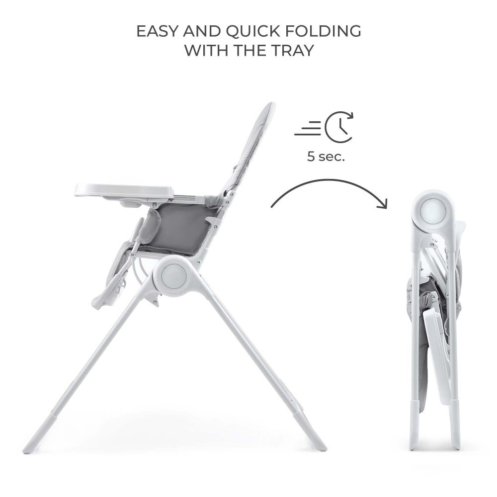 KINDERKRAFT Scaun de masa pentru copii Binci Light Grey
