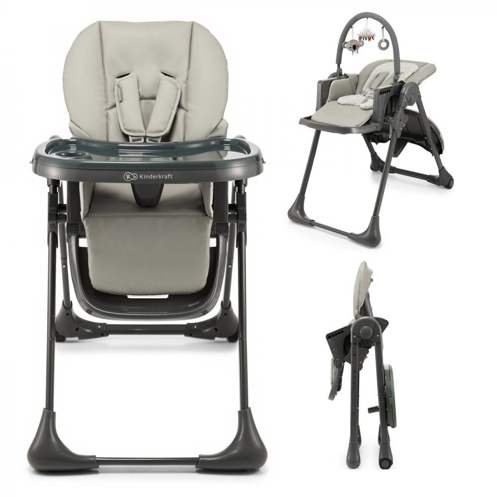 KINDERKRAFT Scaun de masa pliabil Tummie grey
