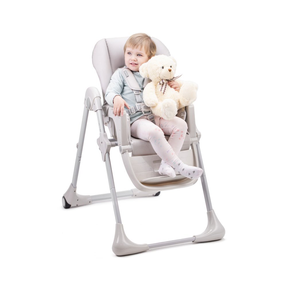 KINDERKRAFT Scaun de masa Yummy pliabil grey