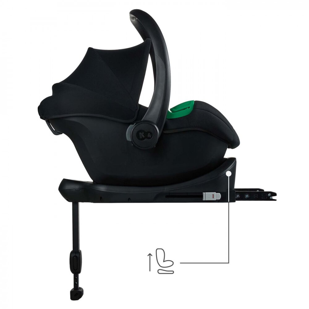 KINDERKRAFT Scoica auto Mink Pro 2 I-size 40-75 cm + baza Zestaw Black