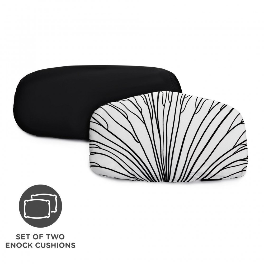 KINDERKRAFT Set de 2 perne pentru scaun de masa Enock BlackWhite