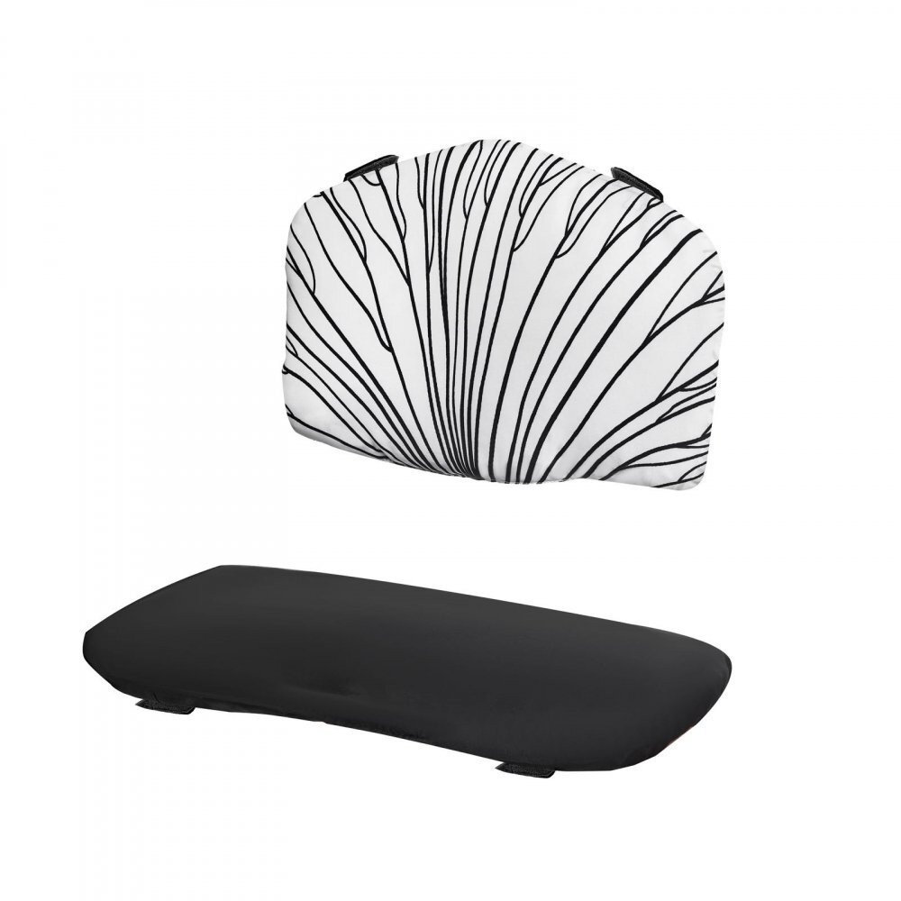 KINDERKRAFT Set de 2 perne pentru scaun de masa Enock BlackWhite