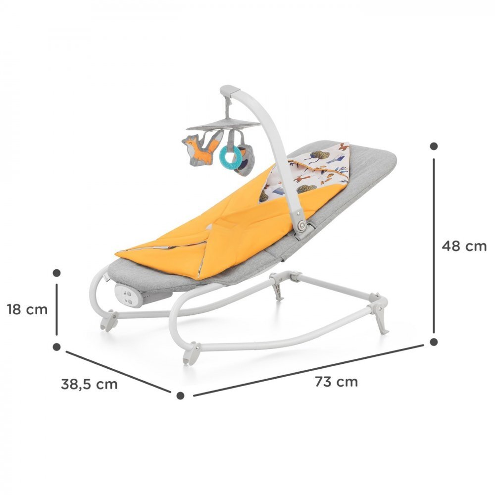 KINDERKRAFT Sezlong 3 in 1 Felio 2 forest yellow