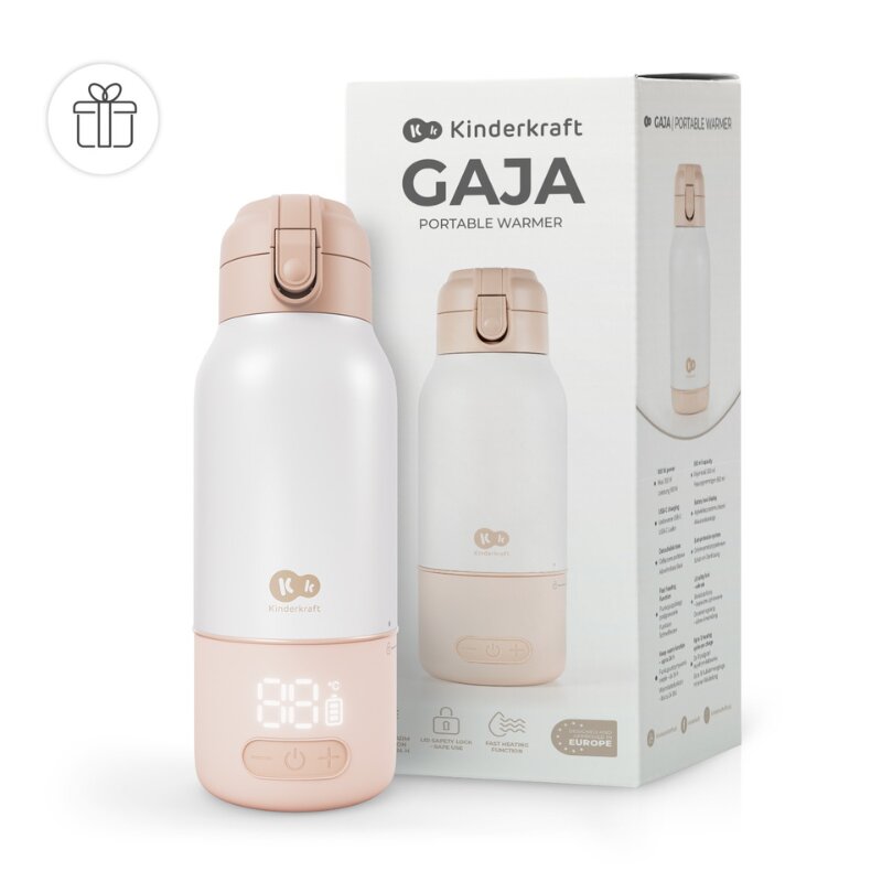 KINDERKRAFT Termos si incalzitor de biberoane 2 in 1 Gaja Beige