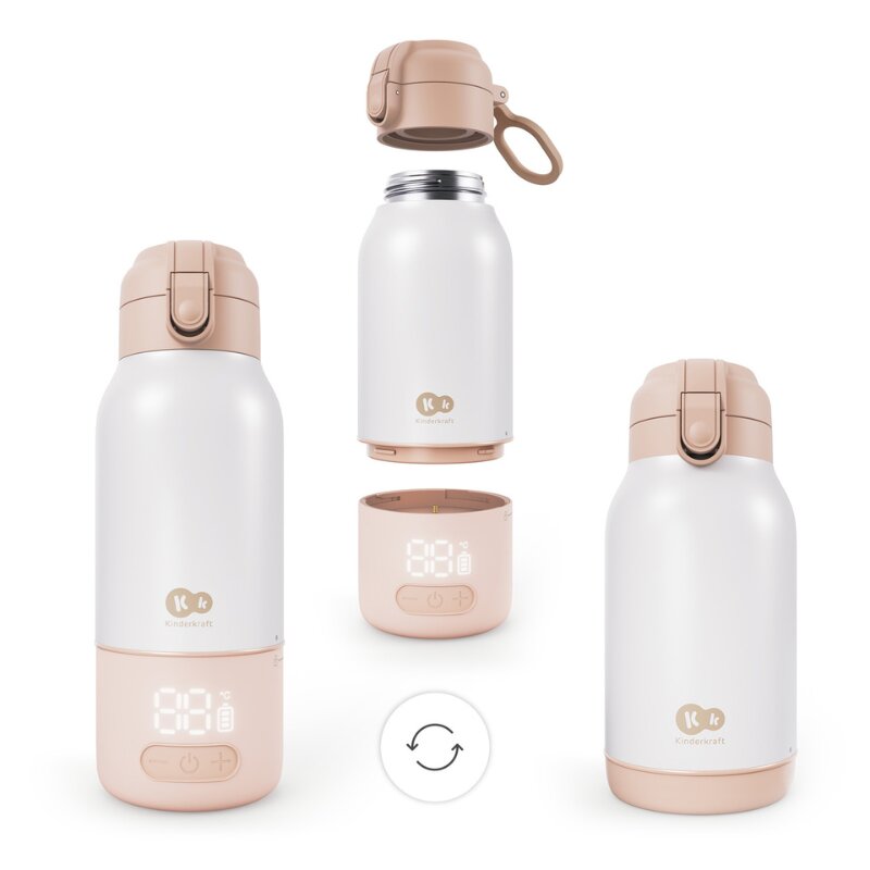 KINDERKRAFT Termos si incalzitor de biberoane 2 in 1 Gaja Beige