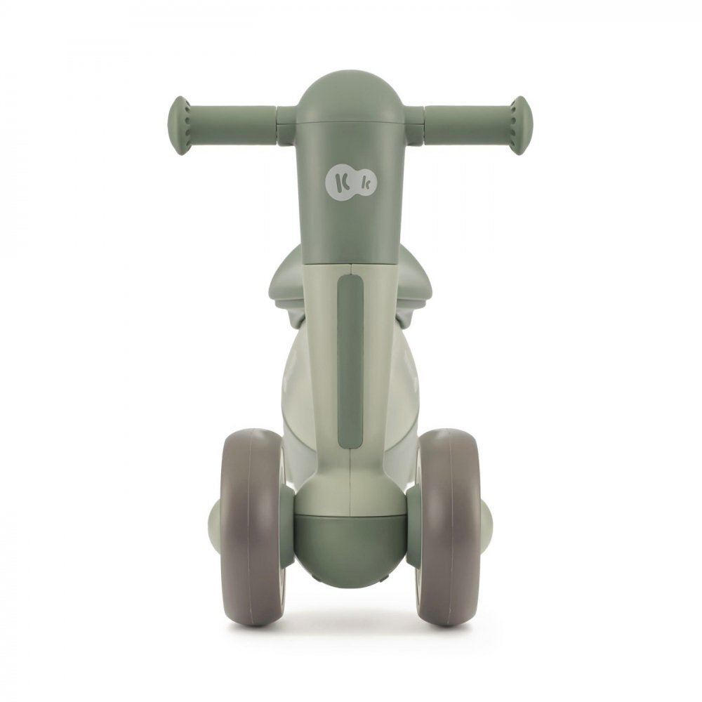 KINDERKRAFT Tricicleta copii de echilibru Minibi leaf green varsta 1- 3 ani inaltimea de la sol la sa 24-27 cm Roti spuma EVA cadru PP limitarea unghiului de viraj al ghidonului