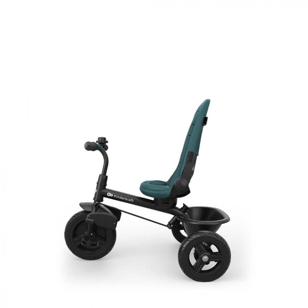 KINDERKRAFT Tricicleta pentru copii Aston 2 Plus Green rotatie 360 maner reglabil greutate admisa 25 kg