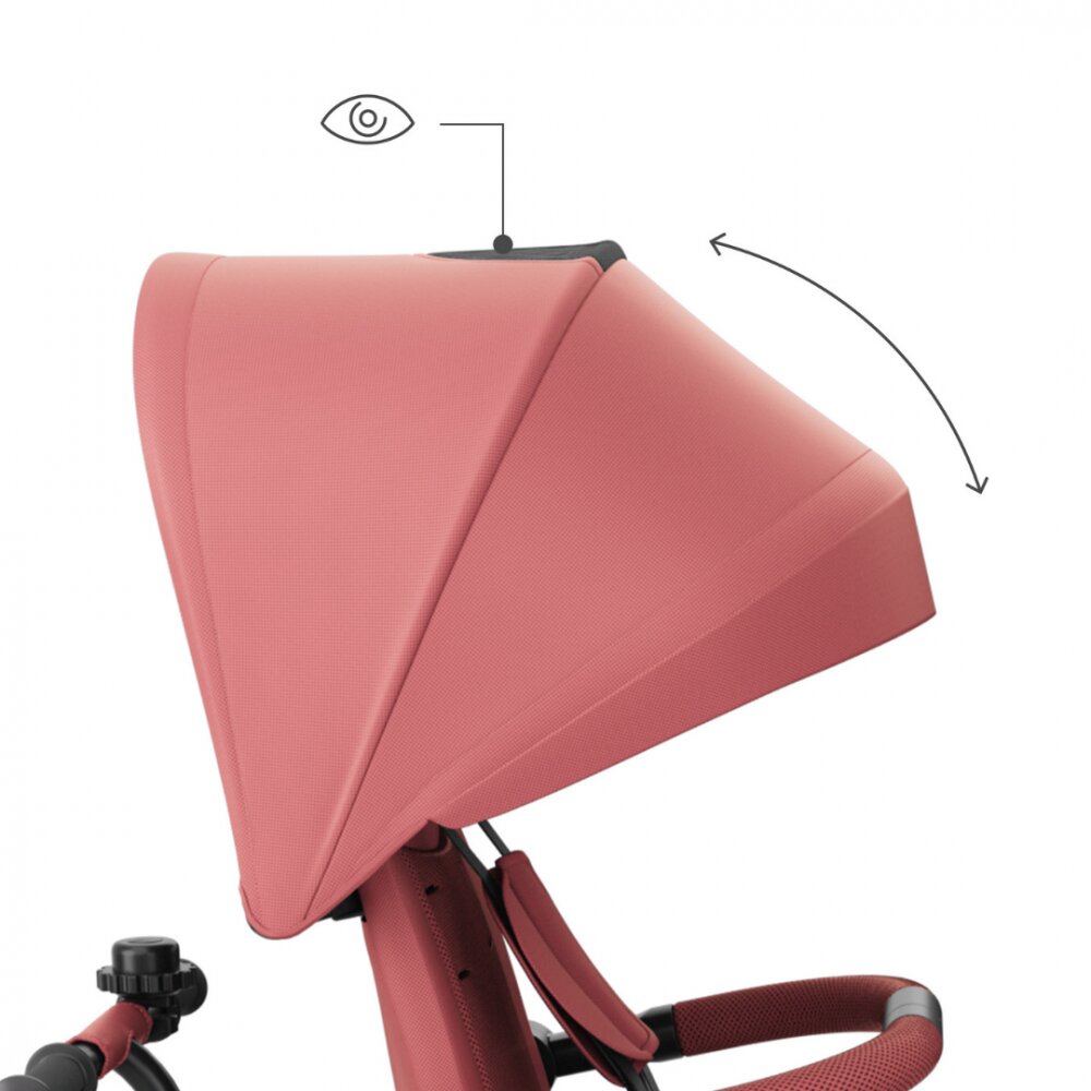 KINDERKRAFT Tricicleta pentru copii Aston 2 Plus Pink rotatie 360 maner reglabil greutate admisa 25 kg