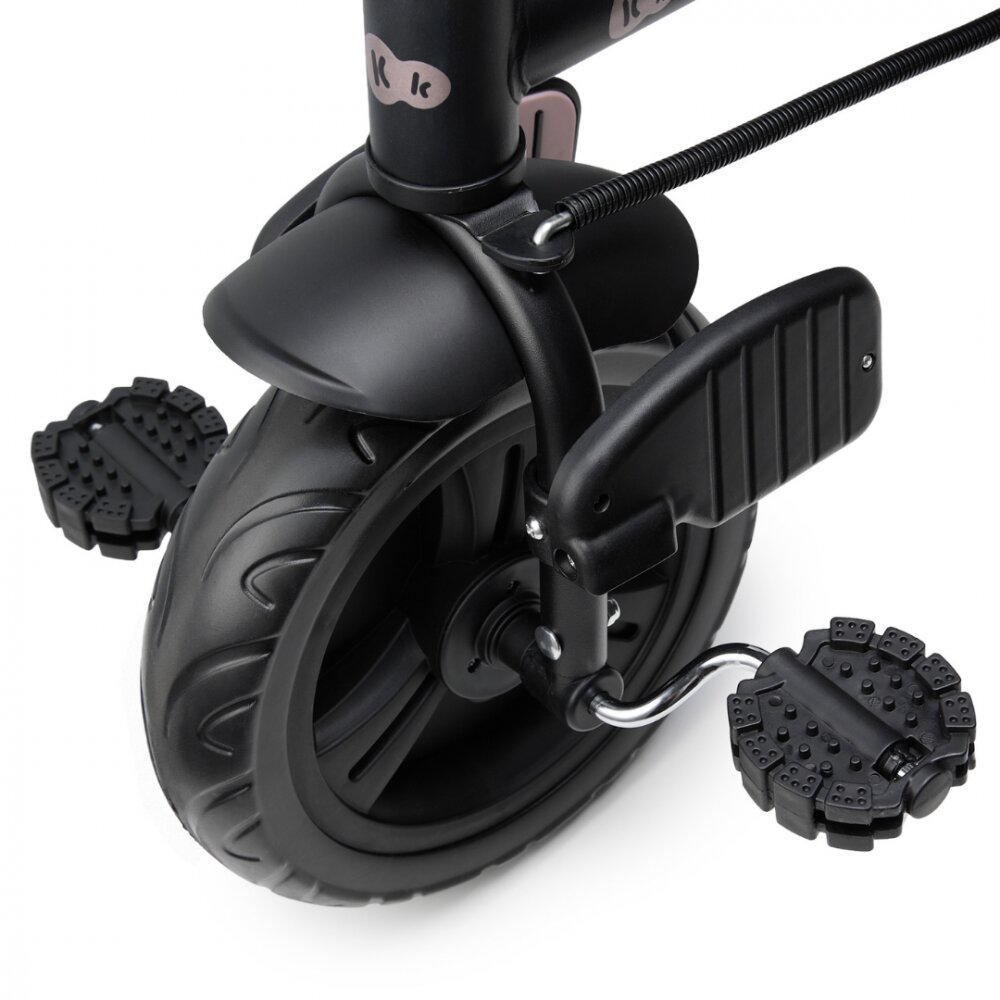 KINDERKRAFT Tricicleta pentru copii Freeway 2 Grey scaun rotativ 360 funtie freewheel husa Air Comfort bara de protectie suport picioare greutate admisa 25 kg