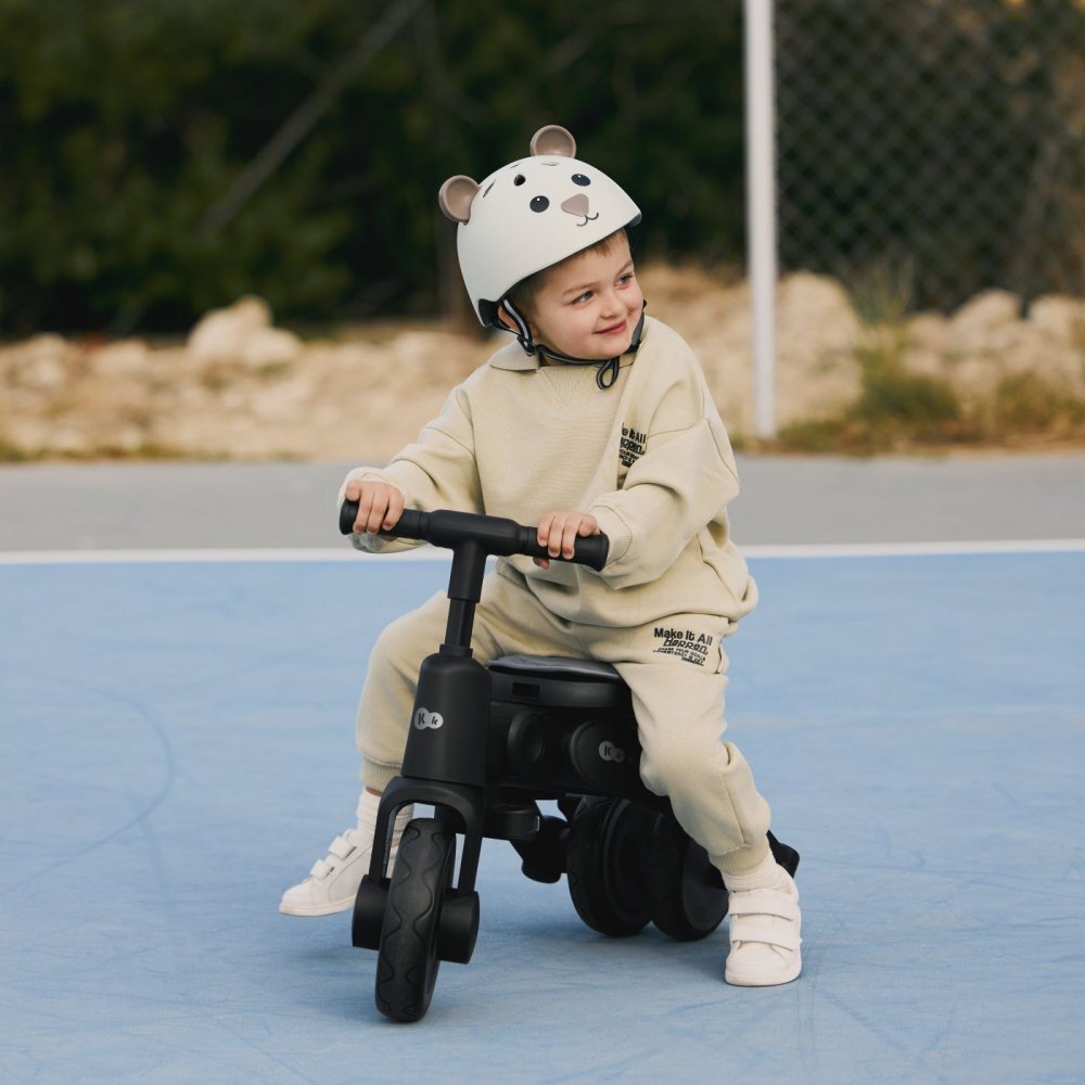 KINDERKRAFT Tricicleta pentru copii Jazz 2 Grey pliabila scaun rotativ spatar reglabil maner ajustabil