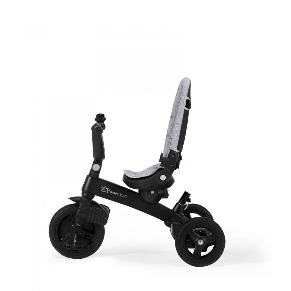 KINDERKRAFT Tricicleta pentru copii Twipper 5 in 1 cu scaun rotativ cadru din aliaj de magneziu spatar reglabil suport picioare maner telescopic accesorii