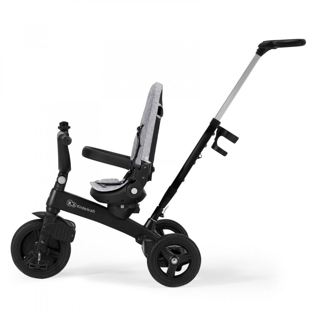 KINDERKRAFT Tricicleta pentru copii Twipper 5 in 1 cu scaun rotativ cadru din aliaj de magneziu spatar reglabil suport picioare maner telescopic accesorii