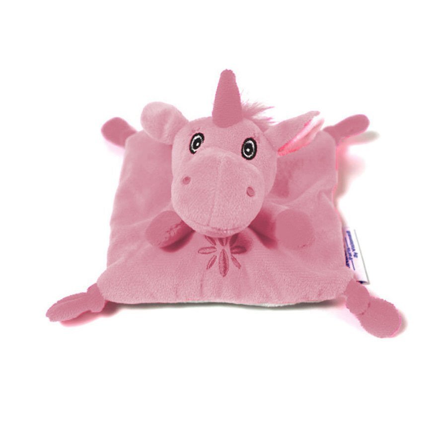 Kinecare Jucarie termica de plus Unicorn 15x15 cm roz