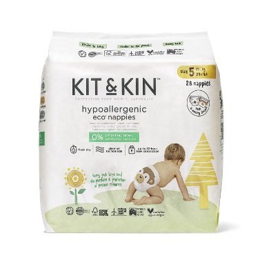 Kit and Kin Scutece hipoalergenice Eco KitKin marimea 5 11 kg+ 28 buc