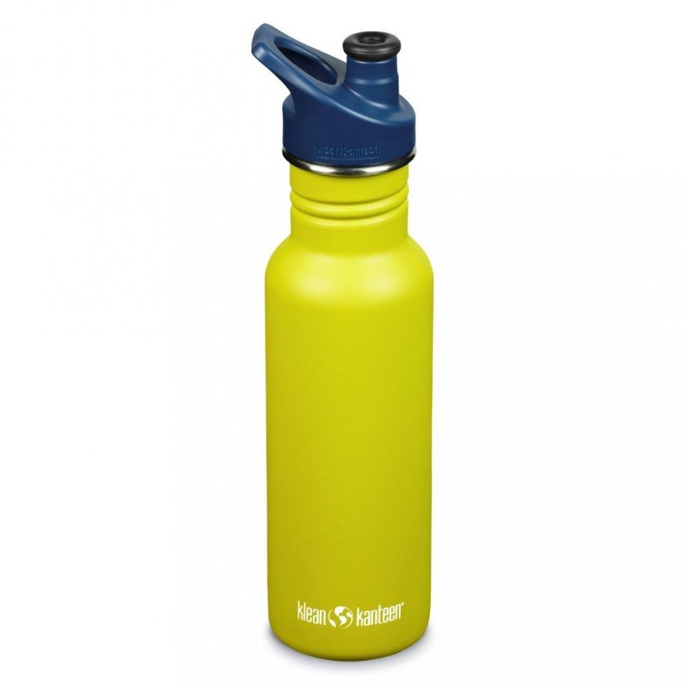 Klean Kanteen Recipient din otel inoxidabil 532 ml cu capac sport Classic Narrow Green Apple