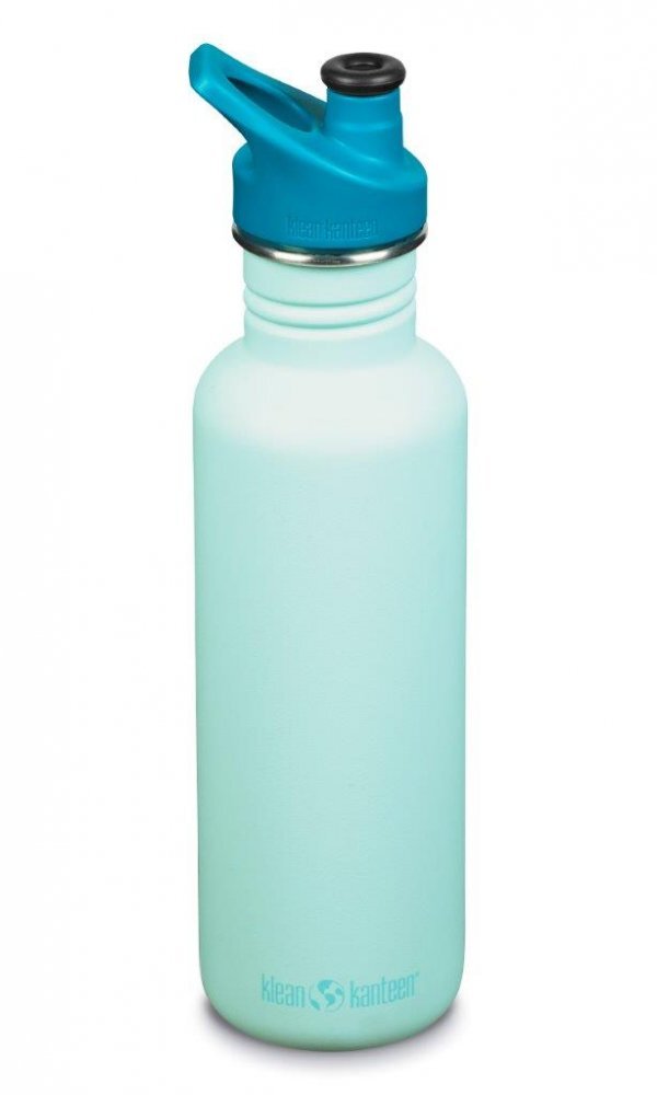 Klean Kanteen Recipient din otel inoxidabil 800 ml cu capac sport Classic Narrow Blue Tint