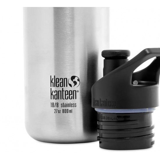 Klean Kanteen Recipient din otel inoxidabil 800 ml cu capac sport Classic Narrow Purple Potion