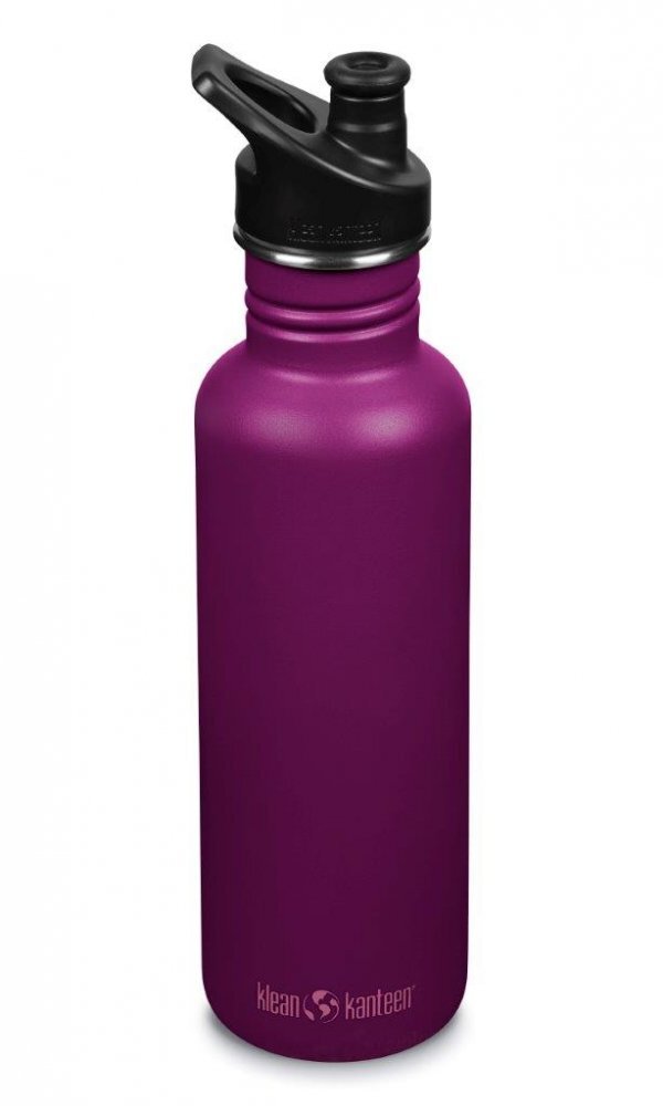 Klean Kanteen Recipient din otel inoxidabil 800 ml cu capac sport Classic Narrow Purple Potion