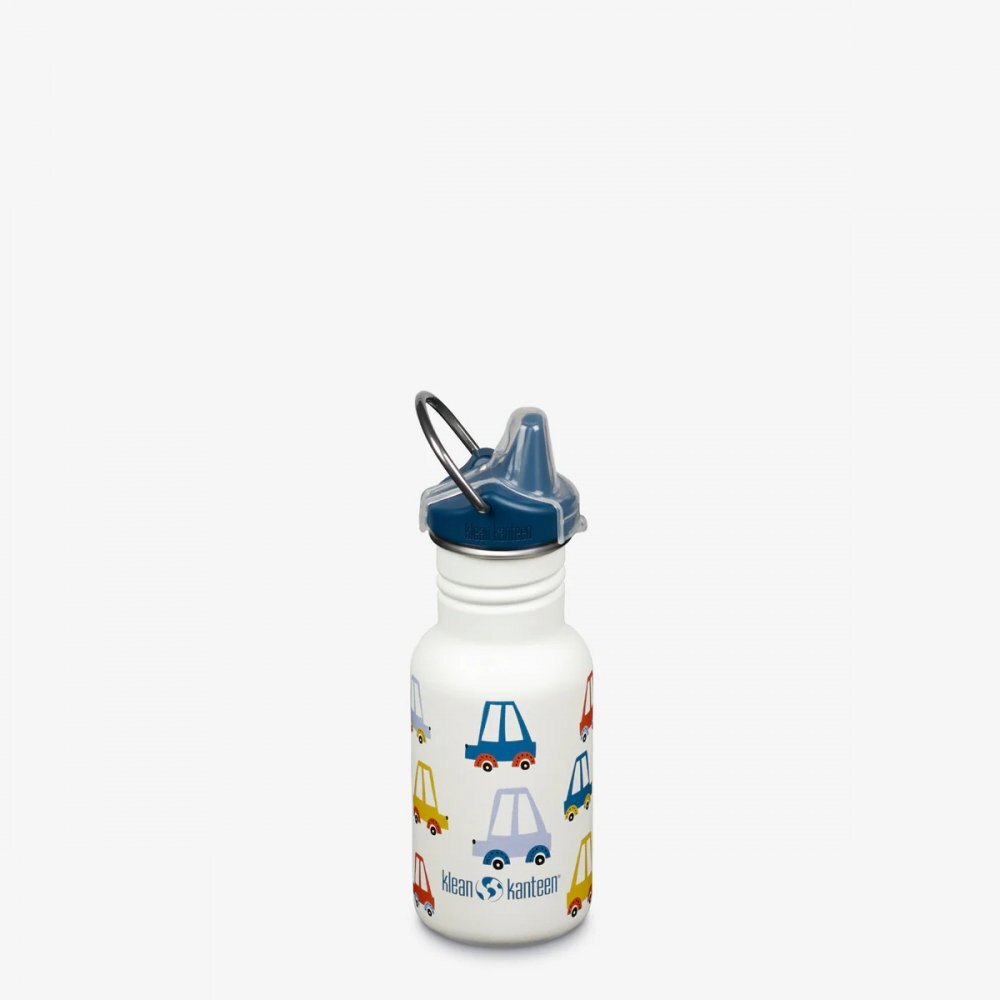Klean Kanteen Sticla din otel pentru copii Kid Classic Narrow 355 ml cu capac sippy Cars