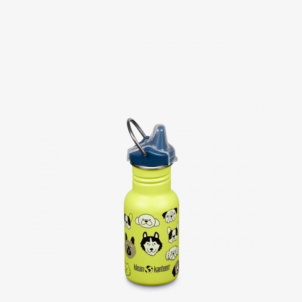 Klean Kanteen Sticla din otel pentru copii Kid Classic Narrow 355 ml cu capac sippy Dogs